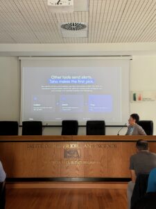 Presentazione di Laser Romae nella sessione dedicata agli investitori